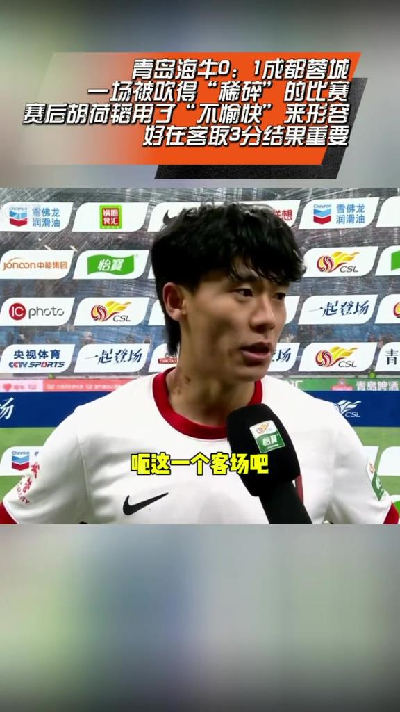 蓉城赛后，，，，，胡荷韬接受采访:踢得不是很愉快，，，，，但最主要的是效果-蜘蛛直播